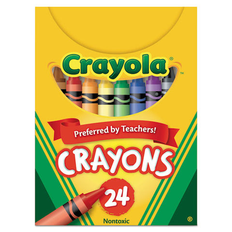 Crayola - Classic Color Pack Crayons, Tuck Box, 24/Box, Sold as 1 BX
