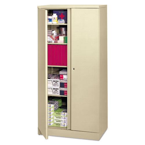 basyx - Easy-to-Assemble Storage Cabinet, 36w x 18d x 72h, Putty, Sold as 1 EA