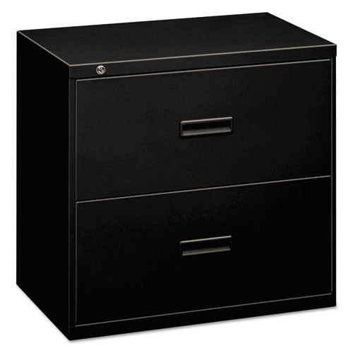 basyx - 400 Series Two-Drawer Lateral File, 30w x28-3/8h x19-1/4d, Black, Sold as 1 EA