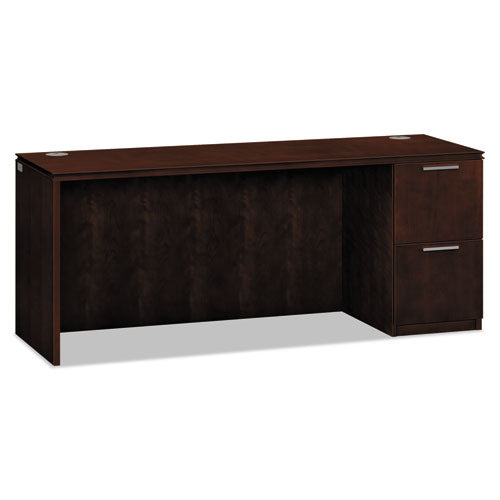 HON - Arrive Single Pedestal Credenza, Right, 72w x 24d x 29-1/2h, Shaker Cherry, Sold as 1 EA