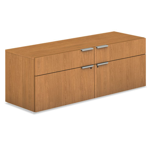 Voi Low Credenza, 2 Box/2 File Drawers, 60w x 20d x 21-1/2h, Harvest, Sold as 1 Each