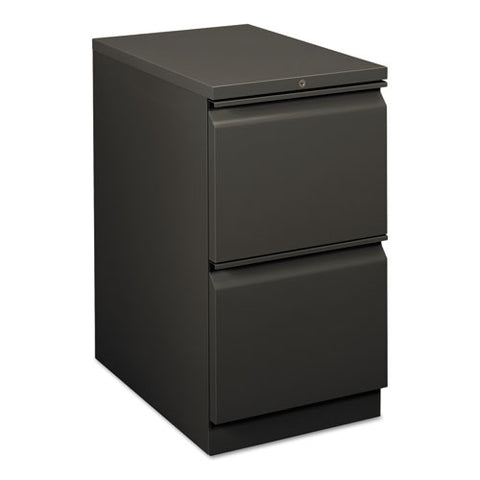 HON - Flagship Mobile File/File Pedestal, Full Radius Pull, 22-7/8d, Charcoal, Sold as 1 EA