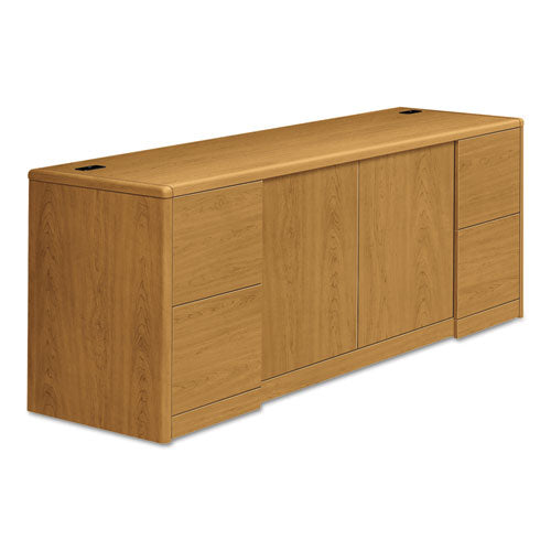 HON - 10700 Series Credenza With Doors, 72w x 24d x 29-1/2h, Harvest, Sold as 1 EA