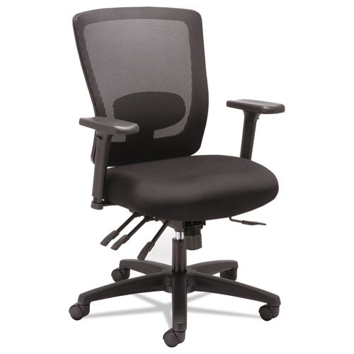 Envy Series Mesh Mid-Back Multifunction Chair, Black, Sold as 1 Each