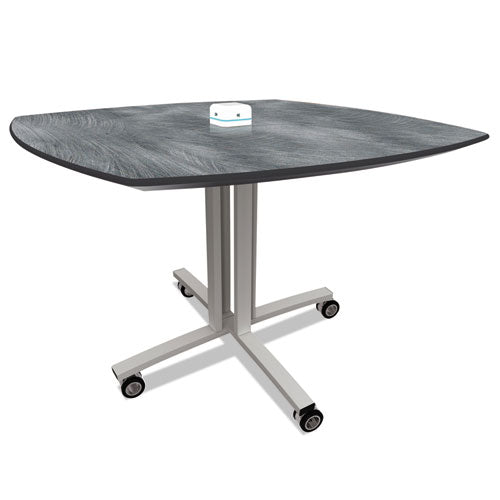 Reload Mobile Charging Table, 36 x 36 x 29, Pewter, Sold as 1 Each
