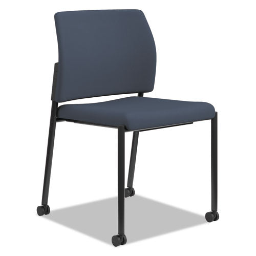 Accommodate? Series Armless Guest Chair, Cerulean Fabric, Sold as 1 Carton, 2 Each per Carton 