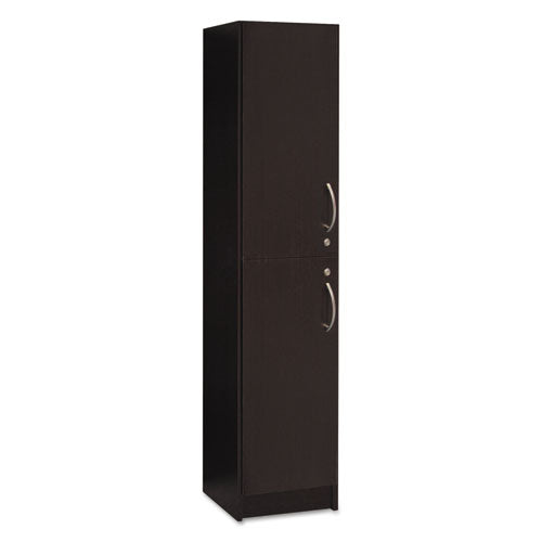 Base Cabinet, Two Door Pantry, 14 3/4 x 19 5/8 x 76 1/4, Espresso/White, Sold as 1 Each