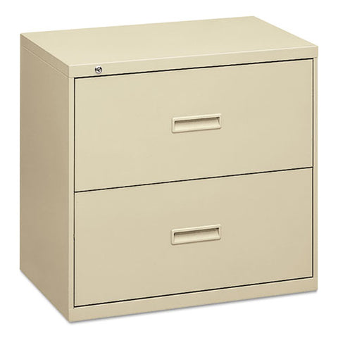 basyx - 400 Series Two-Drawer Lateral File, 30w x28-3/8h x19-1/4d, Putty, Sold as 1 EA
