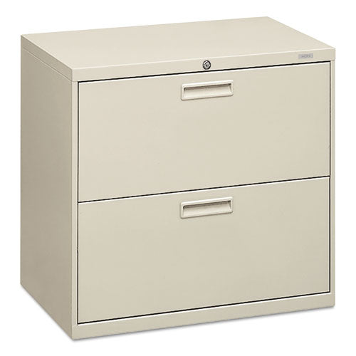 HON - 500 Series Two-Drawer Lateral File, 30w x28-3/8h x19-1/4d, Light Gray, Sold as 1 EA