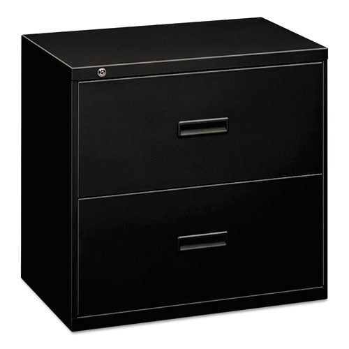 basyx - 400 Series Two-Drawer Lateral File, 36w x 19-1/4d x 28-3/8h, Black, Sold as 1 EA