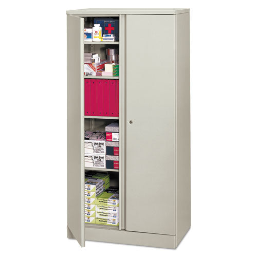 basyx - Easy-to-Assemble Storage Cabinet, 36w x 18d x 72h, Light Gray, Sold as 1 EA