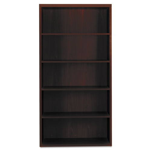HON - Valido 11500 Series Bookcase, 5 Shelves, 36w x 13-1/8d x 71h, Mahogany, Sold as 1 EA