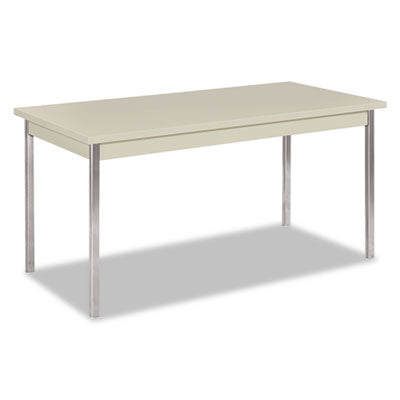 HON - Utility Table, Rectangular, 60w x 30d x 29h, Light Gray, Sold as 1 EA