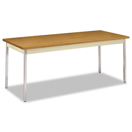 HON - Utility Table, Rectangular, 72w x 30d x 29h, Harvest, Sold as 1 EA