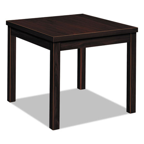HON - Laminate Occasional Table, Square, 24w x 24d x 20h, Mahogany, Sold as 1 EA