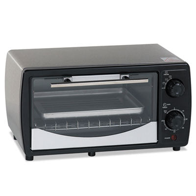 Toaster Oven, 0.32 cu ft Capacity, Stainless Steel/Black, 14 1/2 x 11 1/2 x 8, Sold as 1 Each