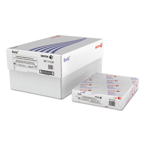 Xerox - Digital Color Elite Gloss Cover Stock, 80 lbs., 8-1/2 x 11, White, 250 Sheets/PK, Sold as 1 PK