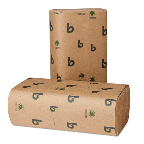 Boardwalk - Green Folded Towels, Multi-Fold, Natural, 9 1/8W x 9 1/2L, 200/Pack, 20/Carton, Sold as 1 CT