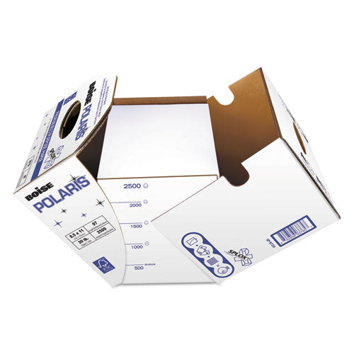 POLARIS Premium Multipurpose Paper, 8 1/2 x 11, Letter, 20lb White, 2500 Sheets, Sold as 1 Carton, 2500 Sheet per Carton 