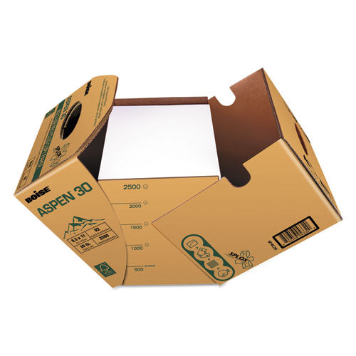 Boise - SPLOX 30% Recycled Office Paper, 92 Bright, 20lb, 8-1/2x11, White, 2500/Carton, Sold as 1 CT