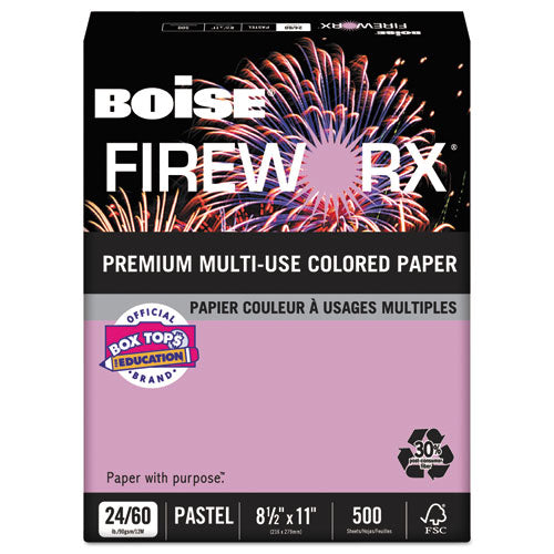 FIREWORX Colored Paper, 24lb, 8-1/2 x 11, Echo Orchid, 500 Sheets/Ream, Sold as 1 Ream