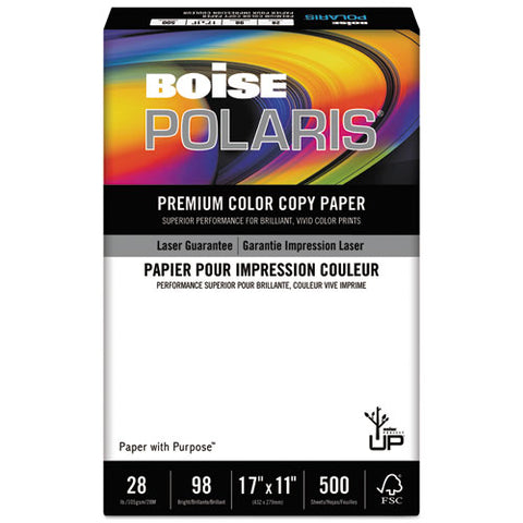 Boise - HD:P Color Copy Paper, 98 Brightness, 28lb, 11 x 17, White, 500 Sheets/Ream, Sold as 1 RM