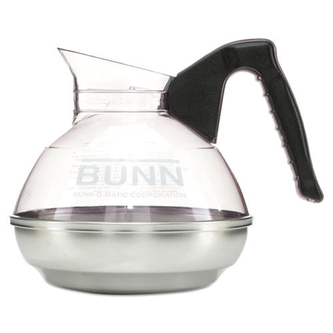BUNN - 12-Cup Coffee Carafe for Pour-O-Matic Bunn Coffee Makers, Black Handle, Sold as 1 EA