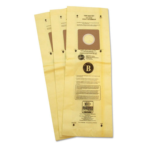 Disposable Vacuum Bags, Allergen B, 3/Pack, Sold as 1 Package