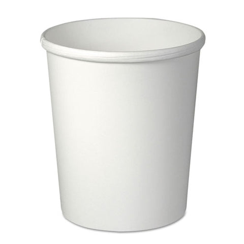 Flexstyle Double Poly Paper Containers, 32oz, White, 25/Pack, 20 Packs/Carton, Sold as 1 Carton, 500 Each per Carton 