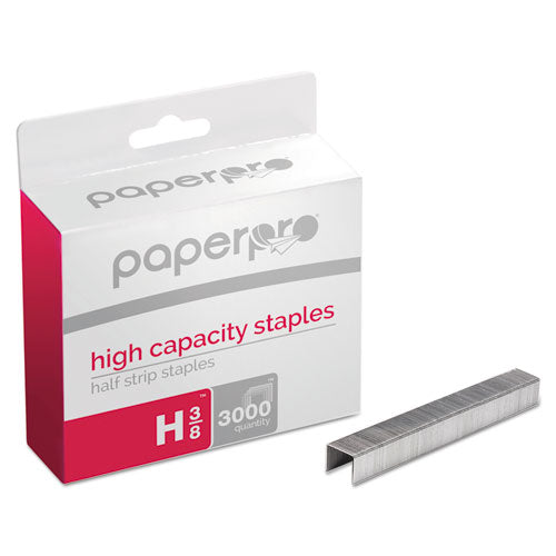 PaperPro - Heavy-Duty Staples, 3/8 Inch Leg Length, 3,000/Box, Sold as 1 BX