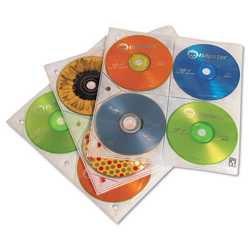 Case Logic - Two-Sided CD Storage Sleeves for Ring Binder, 25/Pack, Sold as 1 PK