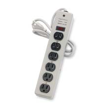 Compucessory 6 Outlets Power Strip, Sold as 1 Each