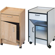 Hausmann Drawer and Cabinet Mobile Cart, Sold as 1 Each