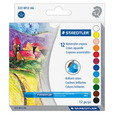 Staedtler WaterColor Crayons, Sold as 1 Package, 12 Each per Package 