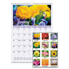 At-A-Glance Flower Garden Monthly Wall Calendar, Sold as 1 Each