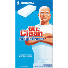 Mr. Clean Magic Eraser Pads, 4-3/5"x2-2/5"x1",24/CT,BE/WE, Sold as 1 Carton, 4 Each per Carton 