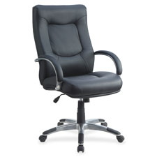 Lorell Stonebridge Leather Executive High-Back Chair, Sold as 1 Each