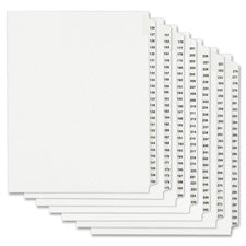 Avery Individual Side Tab Legal Exhibit Dividers, Sold as 1 Package, 25 Sheet per Package 