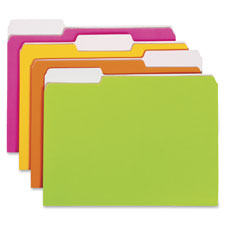 Smead 11925 Assortment Neon Colored File Folders, Sold as 1 Package, 12 Each per Package 