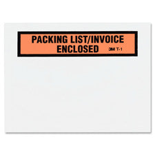 3M Packing List/Invoice Enclosed Envelope, Sold as 1 Box