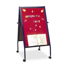 Balt Magnetic Red Flannel Surface Easel Double-Sided, Sold as 1 Each