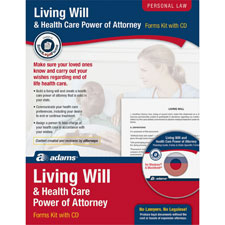 Adams Living Will & Power of Attorney for Health Care Kit, Sold as 1 Kit