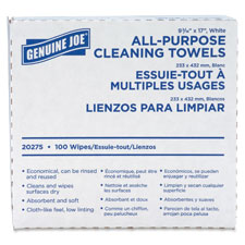 Genuine Joe All-Purpose Cleaning Towel, Sold as 1 Box, 100 Each per Box 