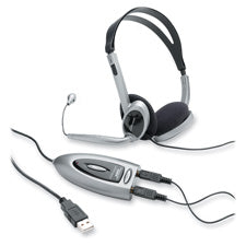 Compucessory Multimedia USB Stereo Headset, Sold as 1 Each
