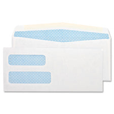 Sparco Double Window White Wove Envelopes, Sold as 1 Box, 500 Each per Box 