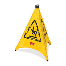 Rubbermaid Multi-Lingual Caution Safety Cone, Sold as 1 Each