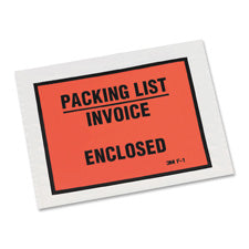 3M Packing List/Invoice Enclosed Envelope, Sold as 1 Box, 100 Each per Box 