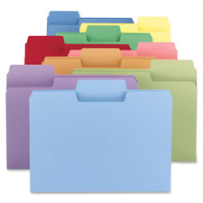Smead 11988 Assortment Colored SuperTab File Folders with Oversized Tab, Sold as 1 Box, 100 Each per Box 