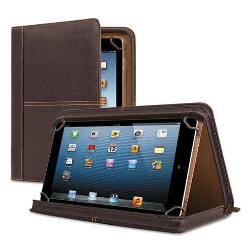 Premiere Leather Universal Tablet Case, Fits Tablets 8.5" up to 11", Espresso, Sold as 1 Each