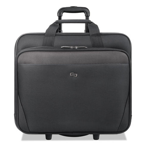 Classic 17.3" Rolling Case, 16 1/2 x 8 x 14 1/4, Black, Sold as 1 Each